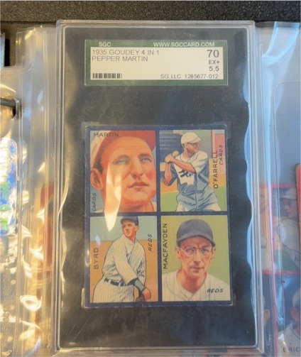 1935 Goudey 4 in 1 #7F Pepper Martin — front