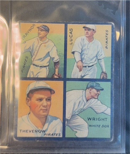 1935 Goudey 4-in-1 #2B Pie Traynor/Lucas/Thevenow/Wright — front