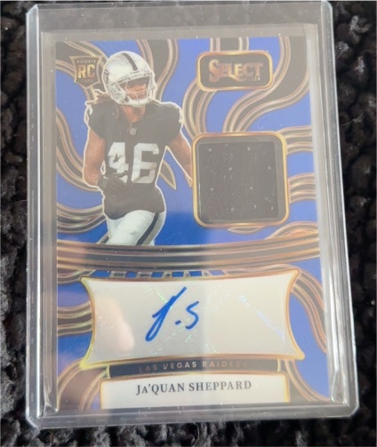 2024 Panini Select Rookie Signature Memorabilia Ja'Quan Sheppard — front