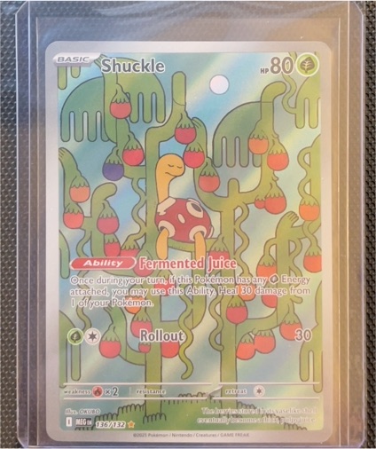 2025 Pokemon Mega Evolutions #136/132 Shuckle Illustration Rare — front