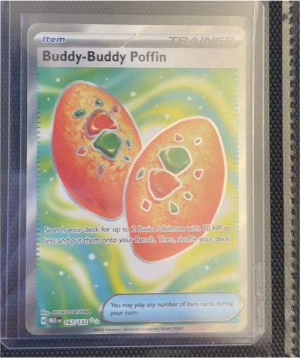 2025 Pokémon TCG Mega Evolution #167 Buddy-Buddy Poffin — front
