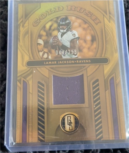 2024 Panini Gold Standard Gold Rush #GR-LJN Lamar Jackson — front