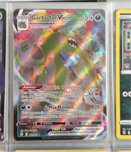 2021 Pokémon TCG Evolving Skies #101 Garbodor VMAX — front