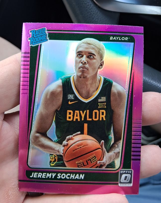 2022-23 Panini Chronicles Draft Picks Optic #10 Jeremy Sochan — front