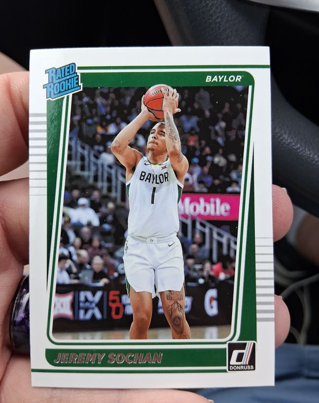 2022 Panini Chronicles Draft Picks Donruss Rated Rookies #15 Jeremy Sochan — front