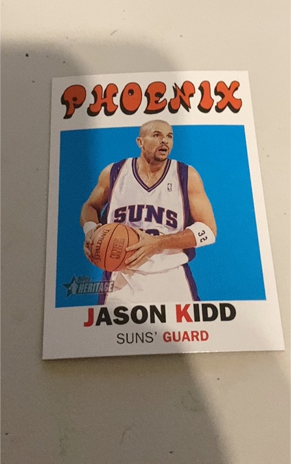 2000-01 Topps Heritage #1 Jason Kidd — front