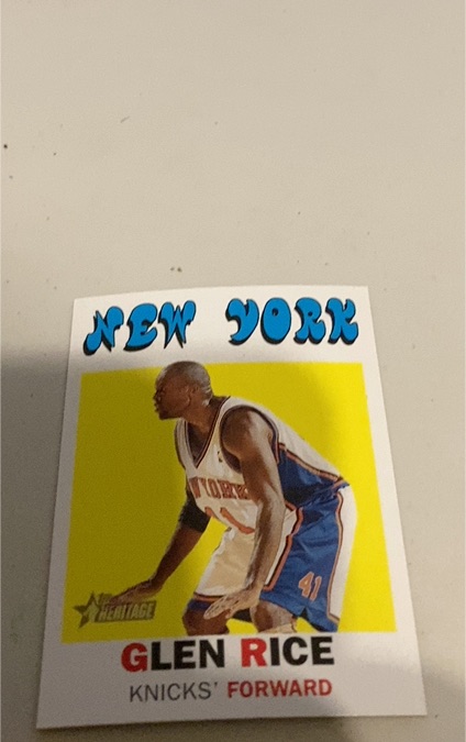 2000-01 Topps Heritage #121 Glen Rice — front