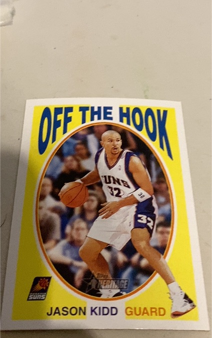 2000-01 Topps Heritage Off the Hook #OH6 Jason Kidd — front