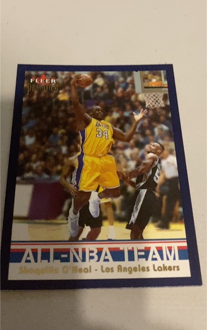 2002-03 Fleer Premium All-NBA Team #3 Shaquille O'Neal — front