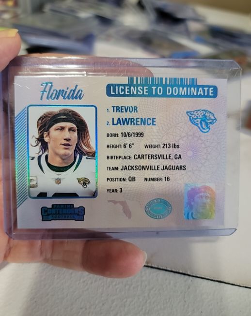 2023 Panini Contenders #24 Trevor Lawrence License To Dominate — front