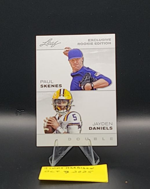 2024 Leaf Exclusive Rookie Edition Double Paul Skenes / Jayden Daniels — front