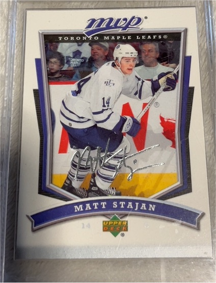 2007-08 Upper Deck MVP #171 Matt Stajan — front