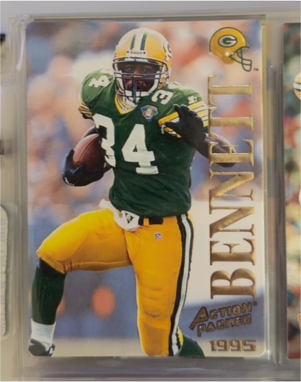 1995 Action Packed #68 Edgar Bennett — front
