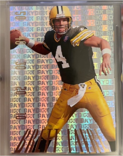 1995 SkyBox Premium #PD10 Brett Favre Paydirt Gold — front