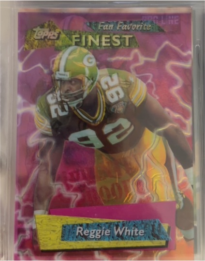 1995 Topps Finest Fan Favorite #FF18 Reggie White — front