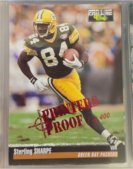 1995 Pro Line #84 Sterling Sharpe — front