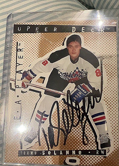 1994-95 Upper Deck Be A Player #0 Teemu Selanne — front