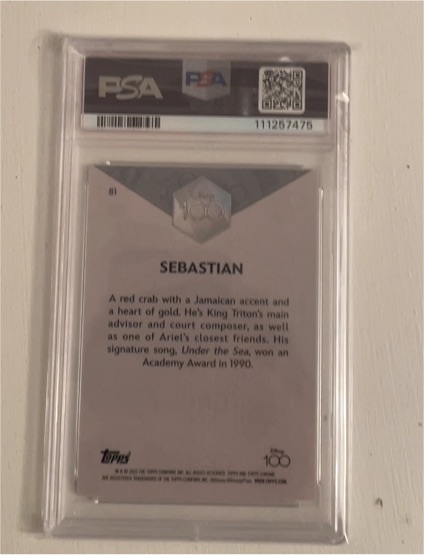 2023 Topps Disney 100 #81 Sebastian — front