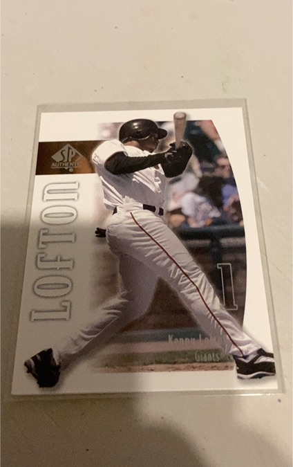 2002 Upper Deck SP Authentic #1 Kenny Lofton — front