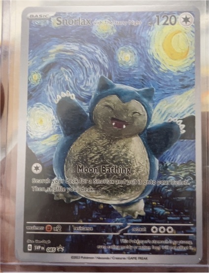 2023 Pokémon Snorlax #083 Starry Night Van Gogh — front