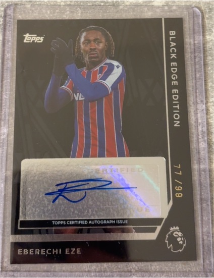 2025 Topps Premier League Black Edge Edition #BE-15 Eberechi Eze — front