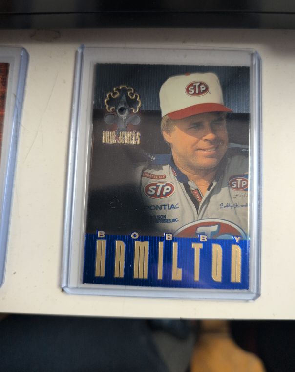1996 Crown Jewels Dual Jewels #DJ6 Bobby Hamilton — front
