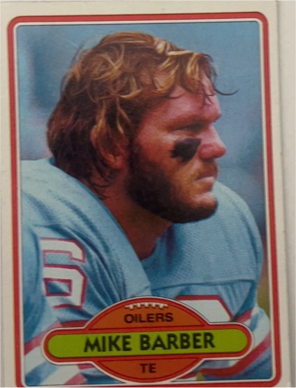 1980 Topps #272 Mike Barber Houston Oilers — front