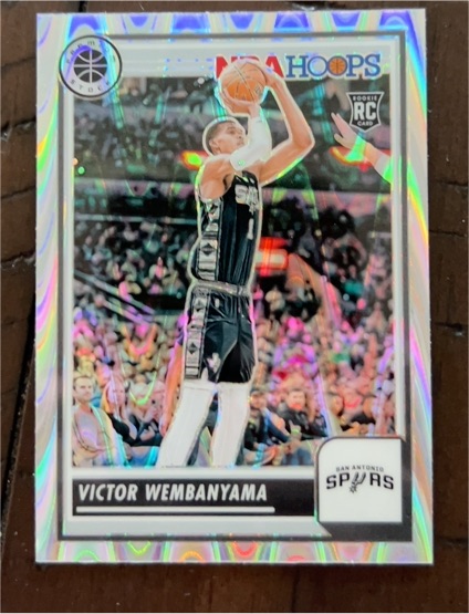 2023-24 Panini NBA Hoops Premium Stock #108 Victor Wembanyama — front