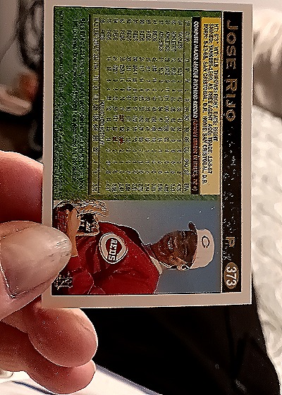1989 Topps #373 Jose Rijo — back