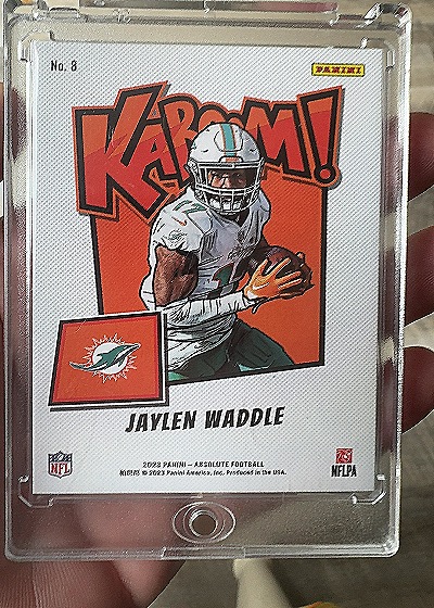2023 Panini Absolute Kaboom! #8 Jaylen Waddle — back