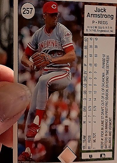 1989 Upper Deck #257 Jack Armstrong — back