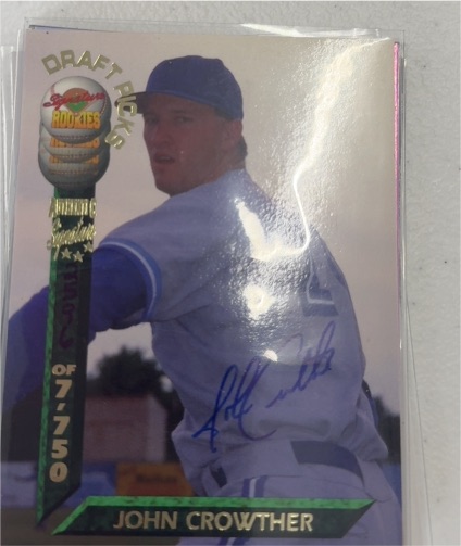 1994 Signature Rookies Draft Picks #53 John Crowther — front