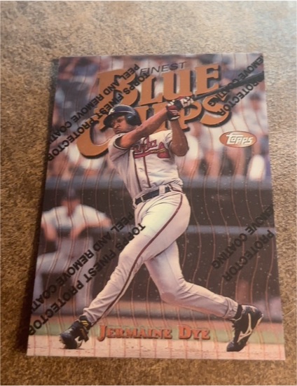 1997 Topps Finest Blue Chips #16 Jermaine Dye — front