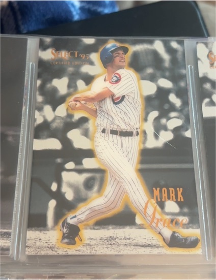 1995 Select Certified #90 Mark Grace — front
