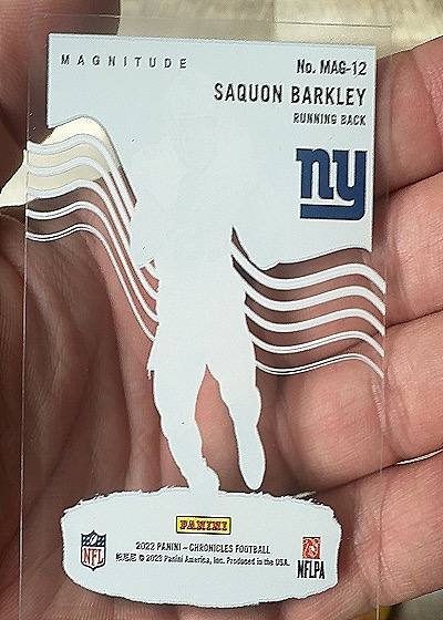 2022 Panini Chronicles #MAG-12 Saquon Barkley Magnitude — back