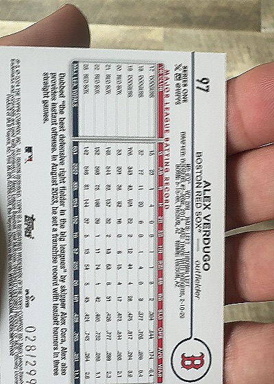 2024 Topps Series 1 #97 Alex Verdugo — back