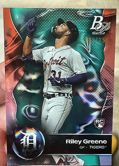 2023 Bowman Platinum #26 Riley Greene — front
