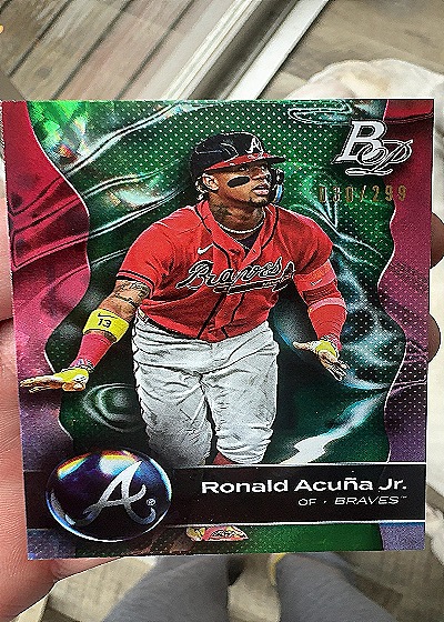 2023 Bowman Platinum #47 Ronald Acuña Jr. — front