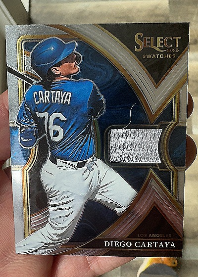 2023 Panini Select Swatches #SS-DC Diego Cartaya — front
