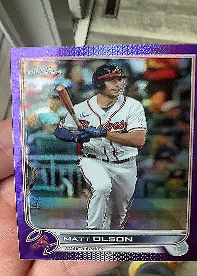2022 Topps Chrome Update #USC72 Matt Olson — front