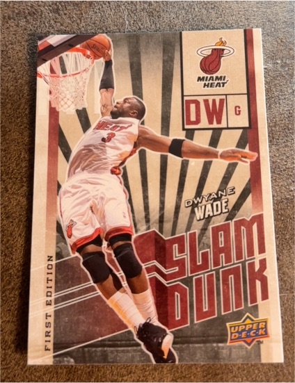 2009-10 Upper Deck First Edition Slam Dunk #SD-10 Dwyane Wade — front