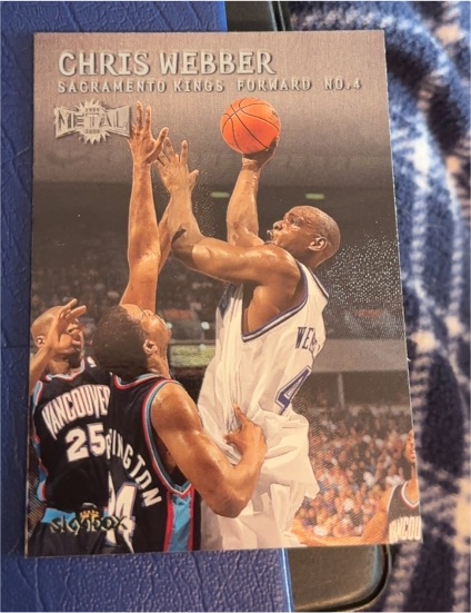 1999-00 Skybox Metal #140 Chris Webber — front