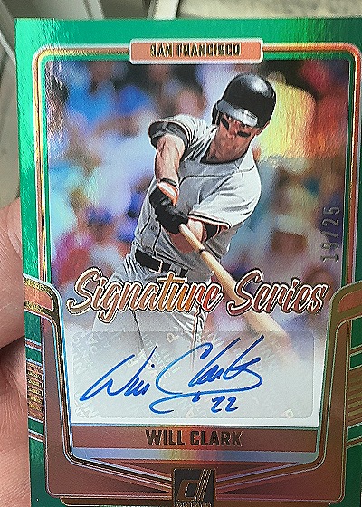 2024 Donruss Signature Series #SS-WC Will Clark — front