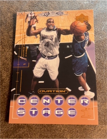 2000-01 Upper Deck Ovation Center Stage #CS8 Chris Webber — front