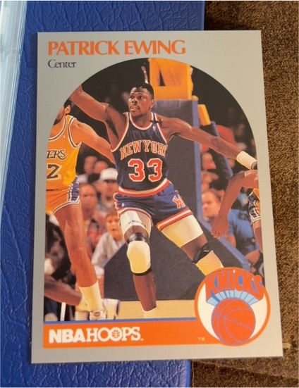 1990-91 NBA Hoops #203 Patrick Ewing — front