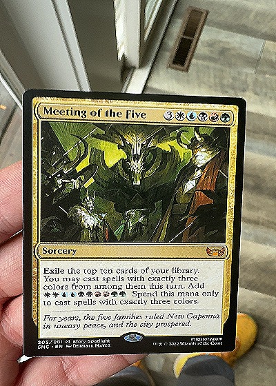 2022 Magic the Gathering #202 Meeting of the Five — front