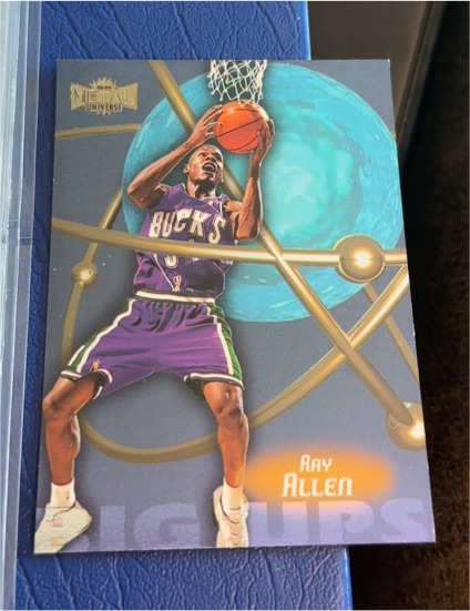 1998-99 Skybox Metal Universe Big Ups #5BU Ray Allen — front