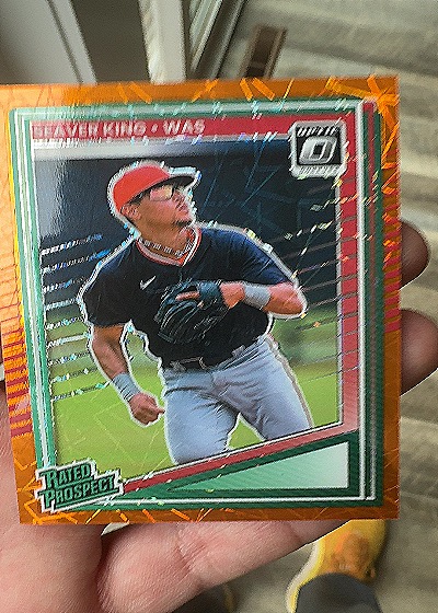 2025 Donruss Rated Prospect #174 Seaver King — front