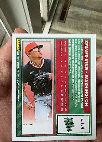 2025 Donruss Rated Prospect #174 Seaver King — back