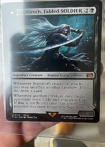 2023 Magic: The Gathering #0115 Sephiroth, Fabled SOLDIER — front